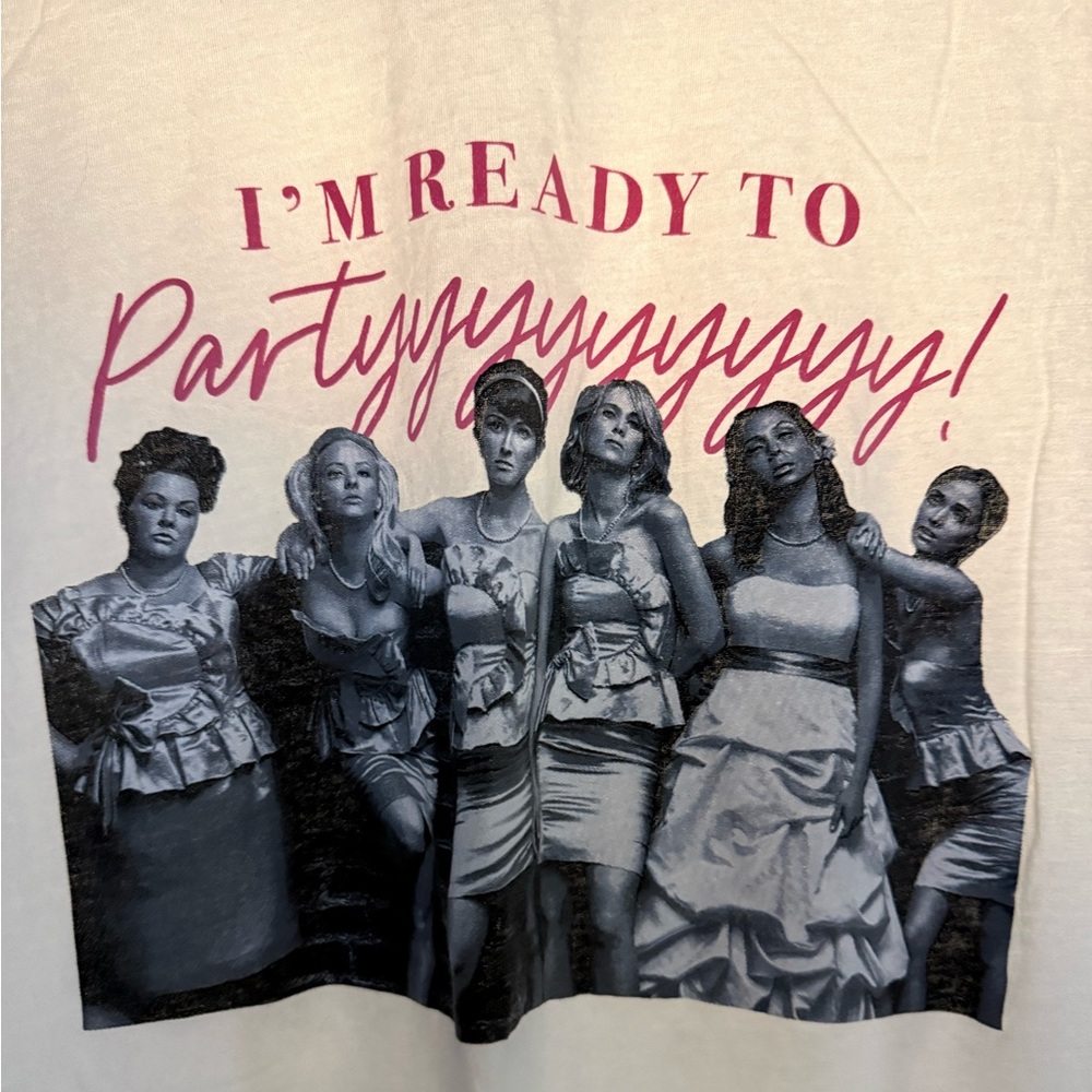 Women's Graphic Tee with Party Design